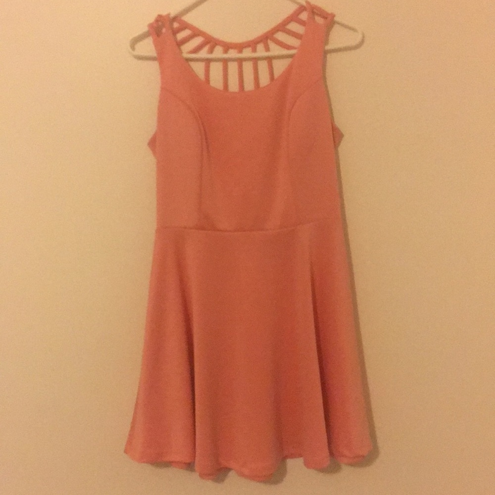 Charlotte Russe Salmon Skater Dress